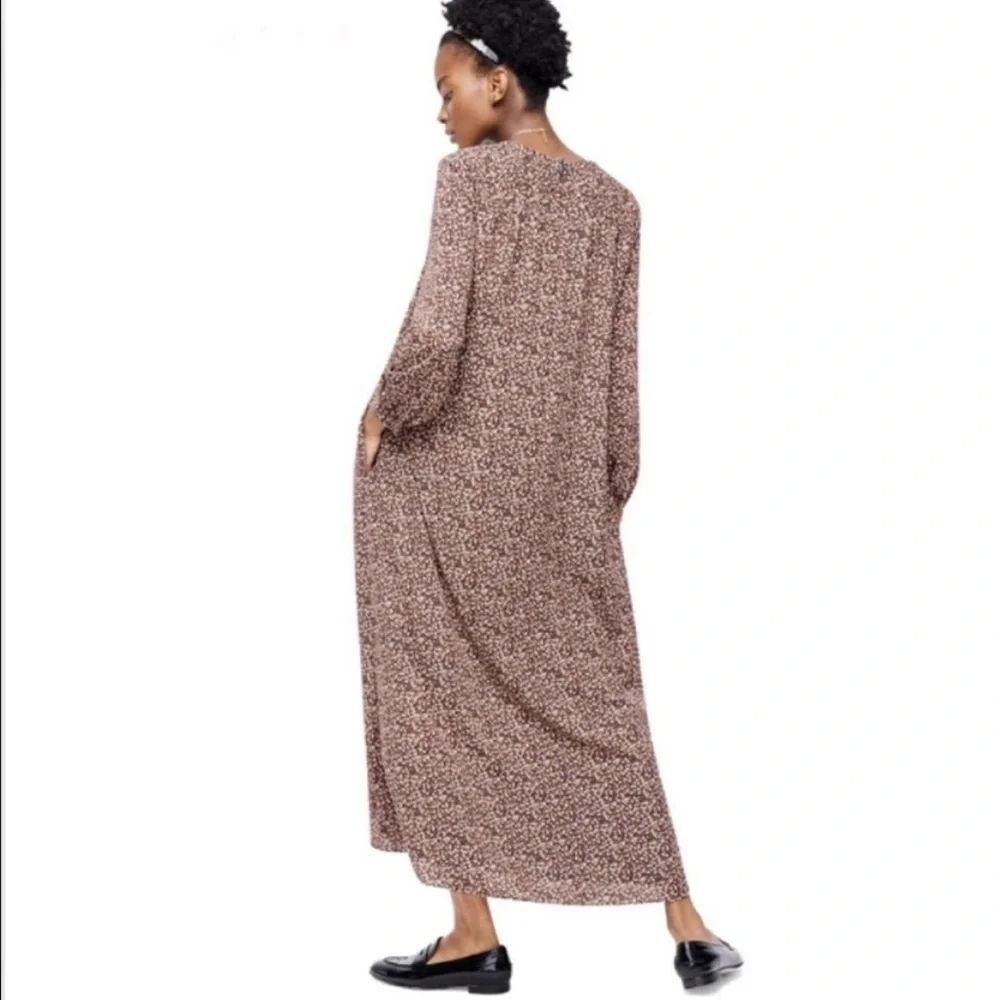 J.Crew x Hatch Maternity Floral Caftan Dress Black Bloom M/L 8/10 (Hatch 2)‎